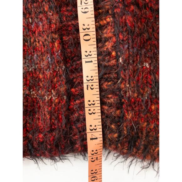 Chico's Wool Blend Longline Sweater Cardigan Size 2 Vintage - Picture 9 of 11